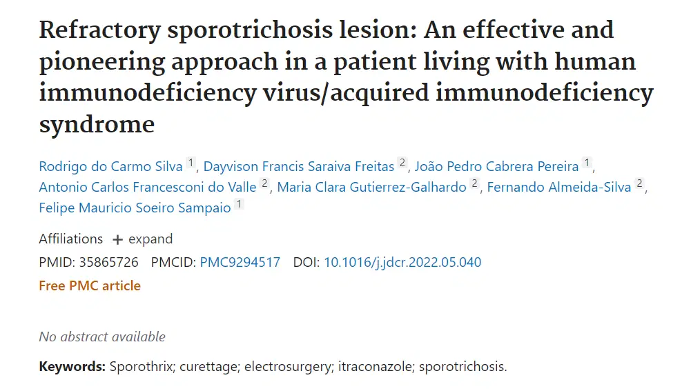 Dr. Felipe Soeiro publica um artigo na importante revista JAAD Case Report.