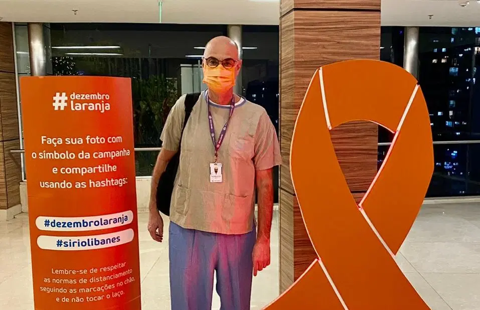 Hospital Sírio Libanês e Dr. Reinaldo Tovo aderem à campanha Dezembro Laranja